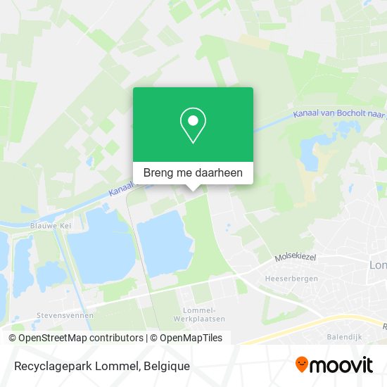 Recyclagepark Lommel kaart