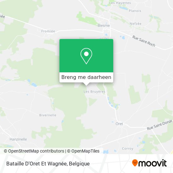 Bataille D'Oret Et Wagnée kaart