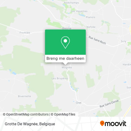Grotte De Wagnée kaart