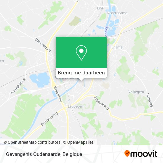 Gevangenis Oudenaarde kaart