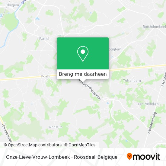 Onze-Lieve-Vrouw-Lombeek - Roosdaal kaart