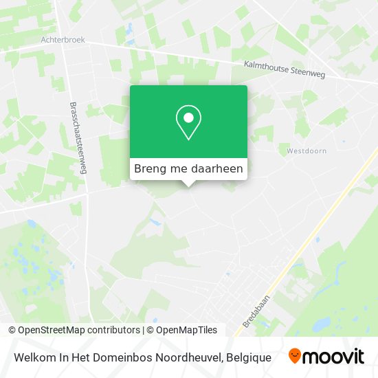 Welkom In Het Domeinbos Noordheuvel kaart