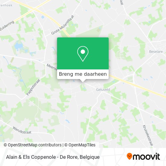 Alain & Els Coppenole - De Rore kaart