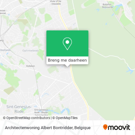 Architectenwoning Albert Bontridder kaart