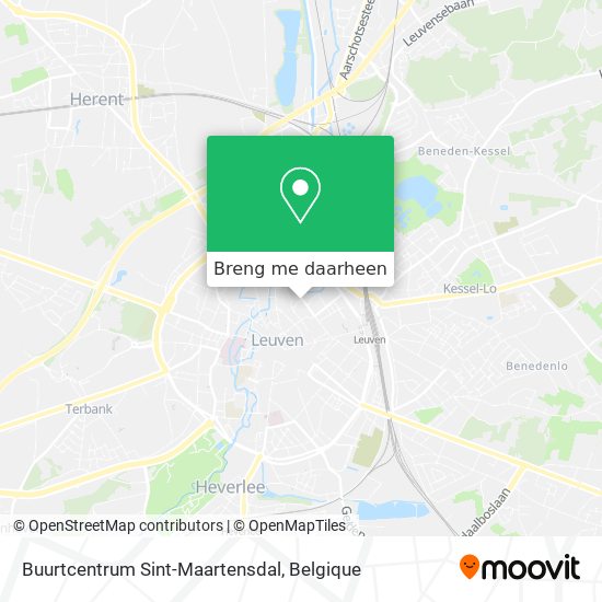 Buurtcentrum Sint-Maartensdal kaart