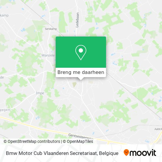 Bmw Motor Cub Vlaanderen Secretariaat kaart