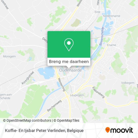 Koffie- En Ijsbar Peter Verlinden kaart