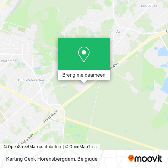 Karting Genk Horensbergdam kaart