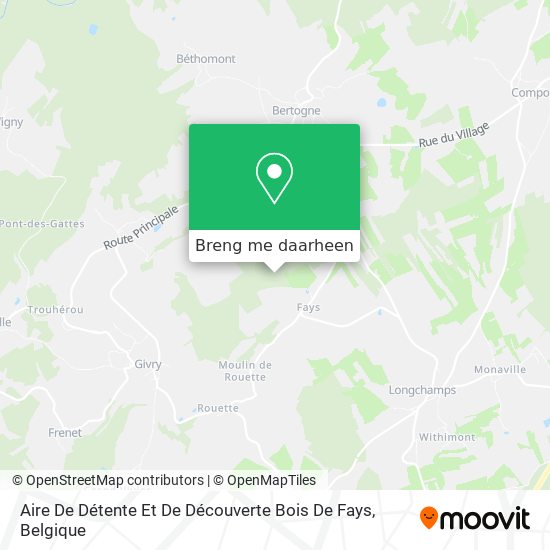 Aire De Détente Et De Découverte Bois De Fays kaart