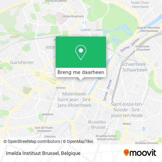 Imelda Instituut Brussel kaart