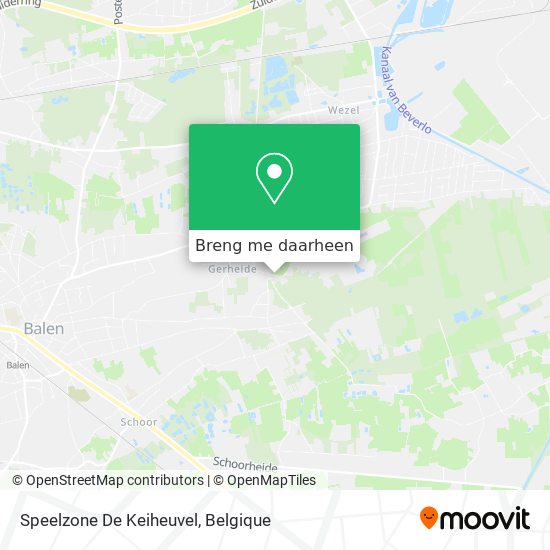 Speelzone De Keiheuvel kaart