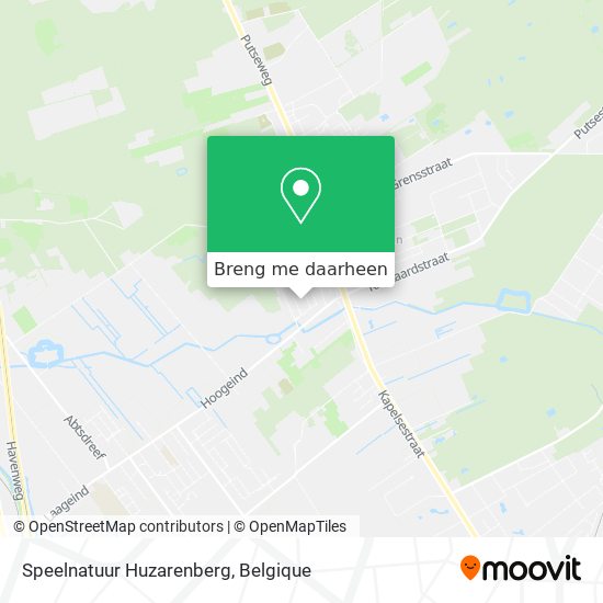 Speelnatuur Huzarenberg kaart