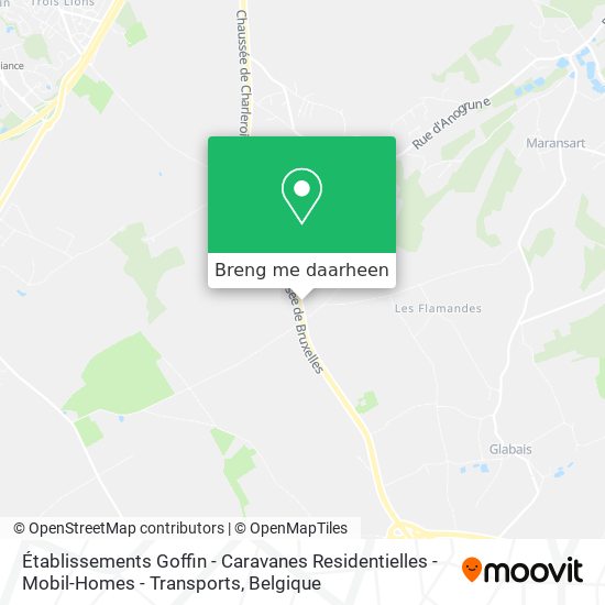 Établissements Goffin - Caravanes Residentielles - Mobil-Homes - Transports kaart