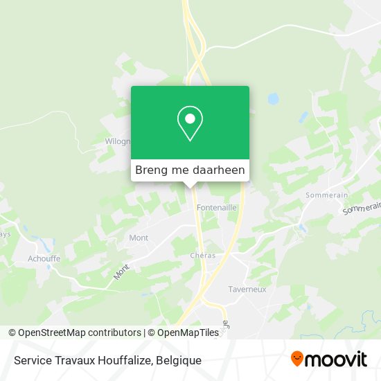 Service Travaux Houffalize kaart