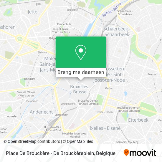 Place De Brouckère - De Brouckèreplein kaart
