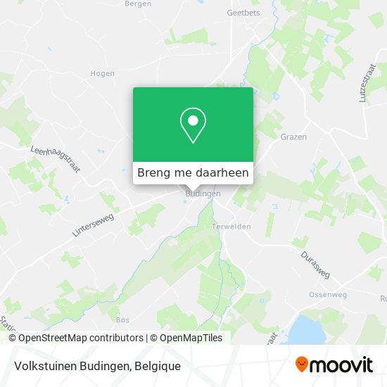 Volkstuinen Budingen kaart