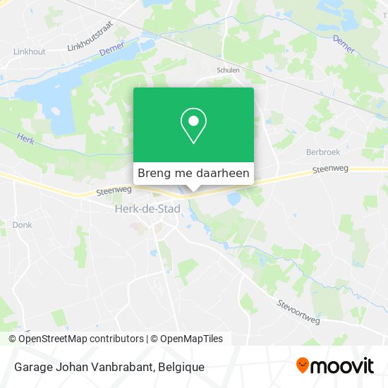 Garage Johan Vanbrabant kaart