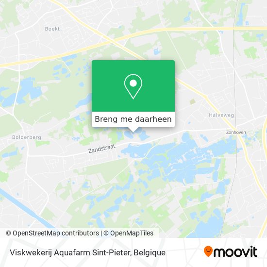 Viskwekerij Aquafarm Sint-Pieter kaart