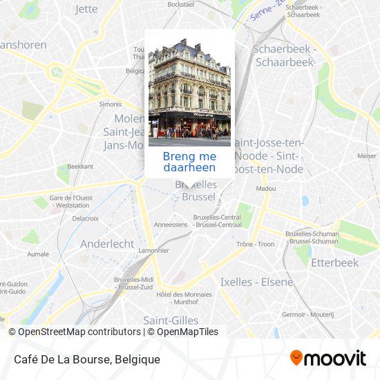 Café De La Bourse kaart