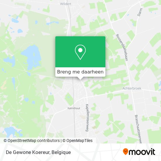 De Gewone Koereur kaart