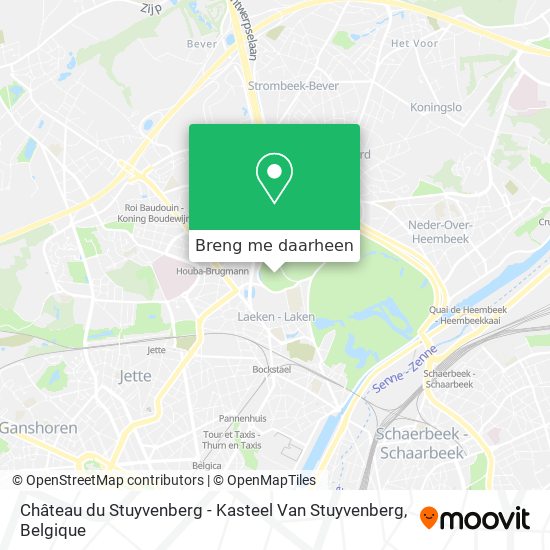 Château du Stuyvenberg - Kasteel Van Stuyvenberg kaart