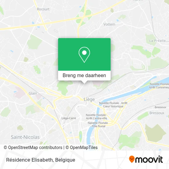 Résidence Elisabeth kaart