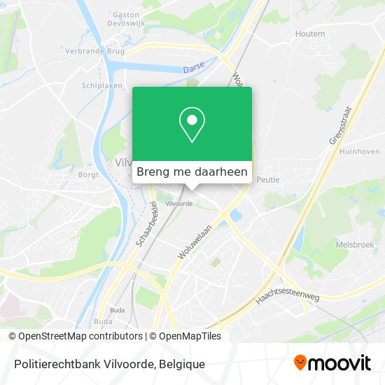 Politierechtbank Vilvoorde kaart