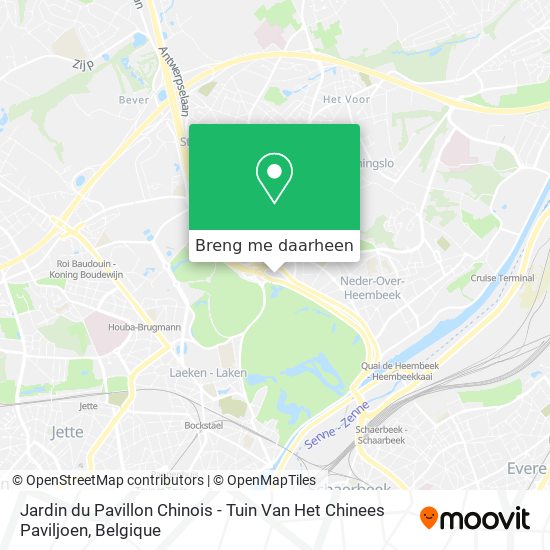 Jardin du Pavillon Chinois - Tuin Van Het Chinees Paviljoen kaart