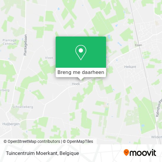 Tuincentruim Moerkant kaart