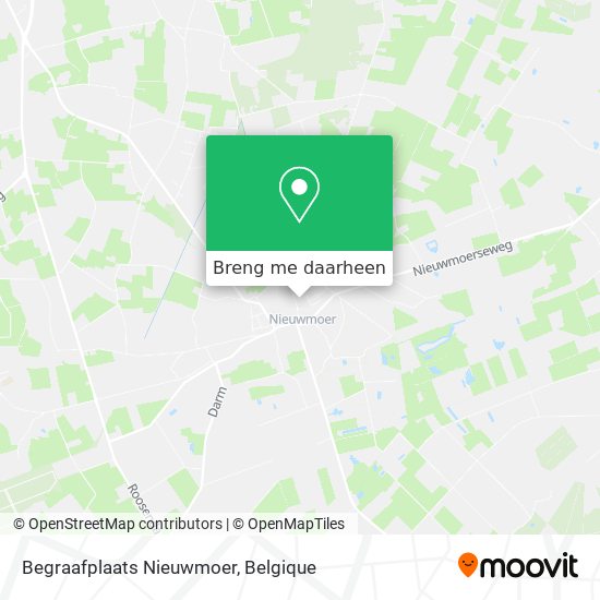 Begraafplaats Nieuwmoer kaart