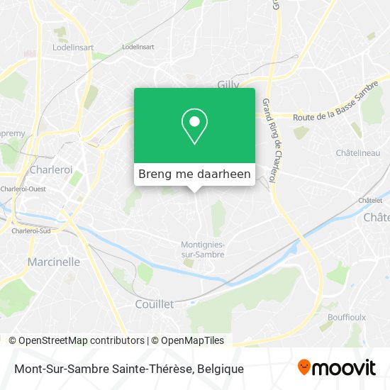 Mont-Sur-Sambre Sainte-Thérèse kaart