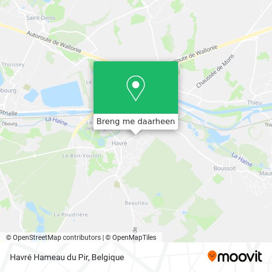 Havré Hameau du Pir kaart