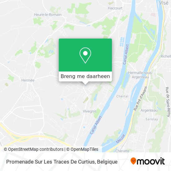 Promenade Sur Les Traces De Curtius kaart