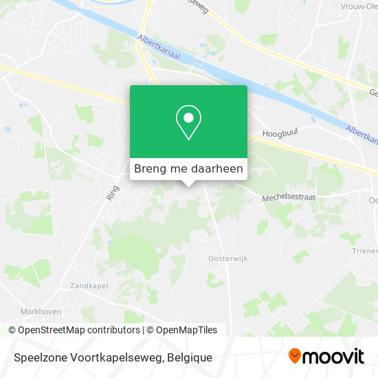 Speelzone Voortkapelseweg kaart