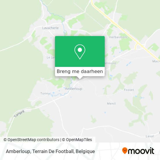 Amberloup, Terrain De Football kaart