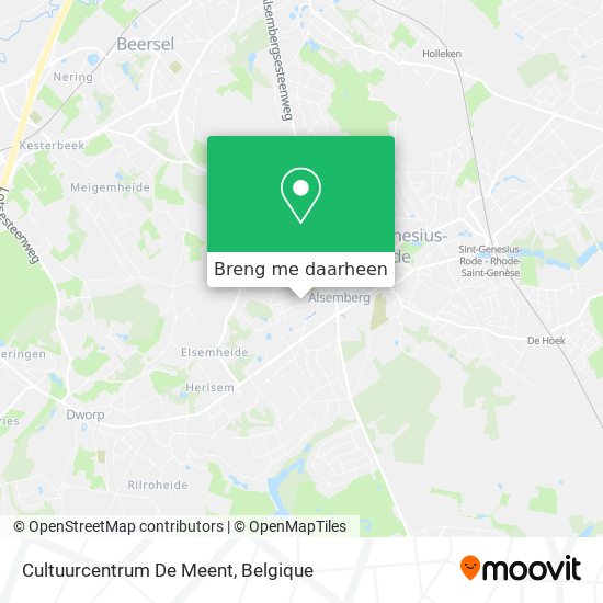 Cultuurcentrum De Meent kaart