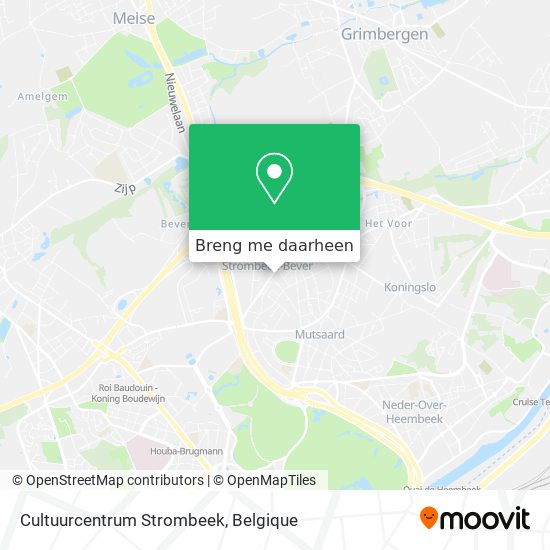 Cultuurcentrum Strombeek kaart