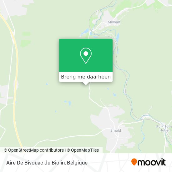 Aire De Bivouac du Biolin kaart