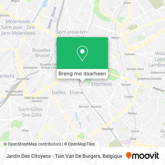 Jardin Des Citoyens - Tuin Van De Burgers kaart