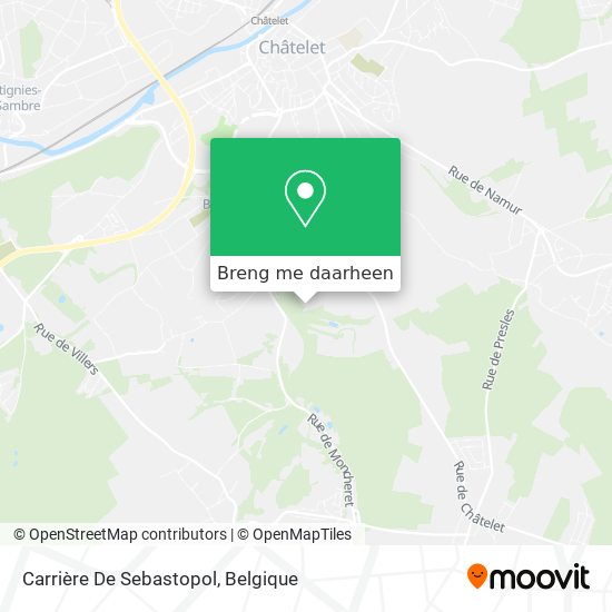 Carrière De Sebastopol kaart