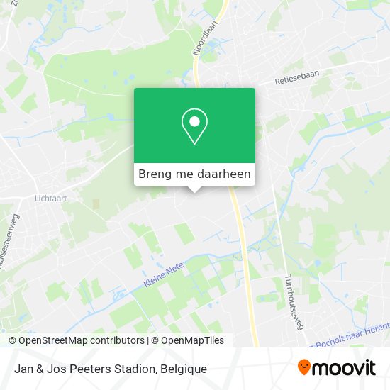 Jan & Jos Peeters Stadion kaart