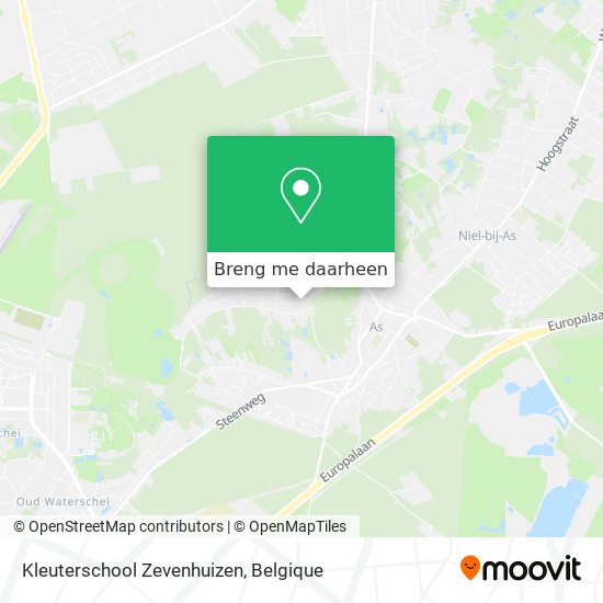 Kleuterschool Zevenhuizen kaart