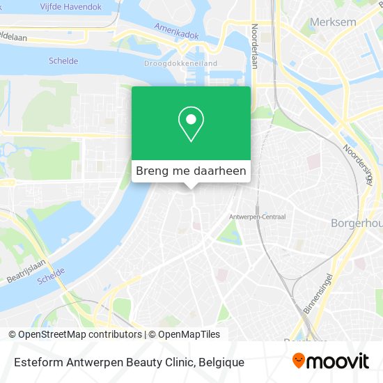 Esteform Antwerpen Beauty Clinic kaart