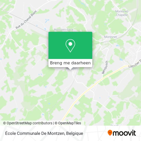 École Communale De Montzen kaart