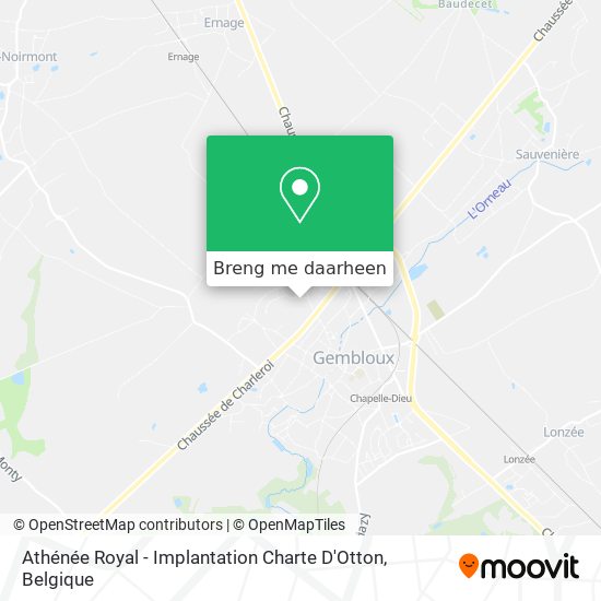 Athénée Royal - Implantation Charte D'Otton kaart