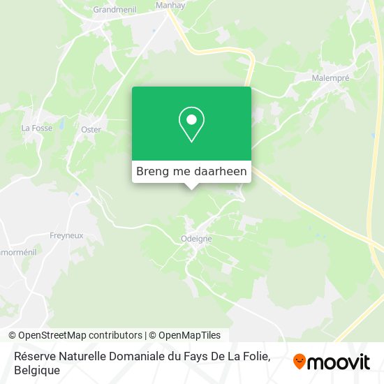 Réserve Naturelle Domaniale du Fays De La Folie kaart