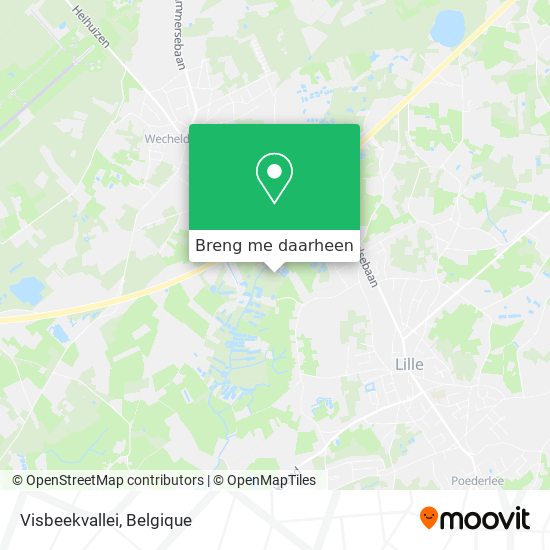 Visbeekvallei kaart