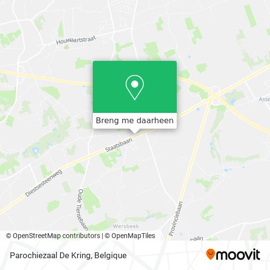 Parochiezaal De Kring kaart