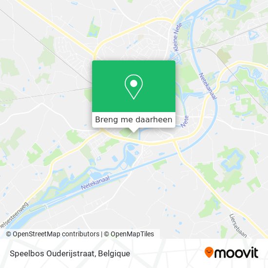 Speelbos Ouderijstraat kaart