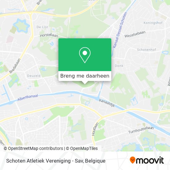 Schoten Atletiek Vereniging - Sav kaart